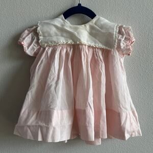 Vintage Carousel baby girl Pink dress